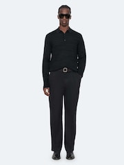 AllSaints Beton Long Sleeve Polo Shirt - 8суретінің 3 суреті