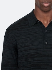 AllSaints Beton Long Sleeve Polo Shirt - 8суретінің 4 суреті