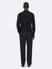 AllSaints Beton Long Sleeve Polo Shirt - 8суретінің 6 суреті