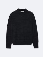 AllSaints Beton Long Sleeve Polo Shirt - 8суретінің 8 суреті