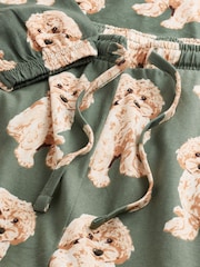 Sage Green Charlie The Cockapoo 100% Cotton Long Sleeve Pyjamas - Image 10 of 11