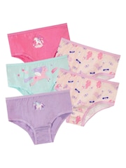 Harry Bear Unterhosen mit Einhorn aus 100 % Baumwolle für Mädchen im 5er-Pack - Bild 1 von 5
