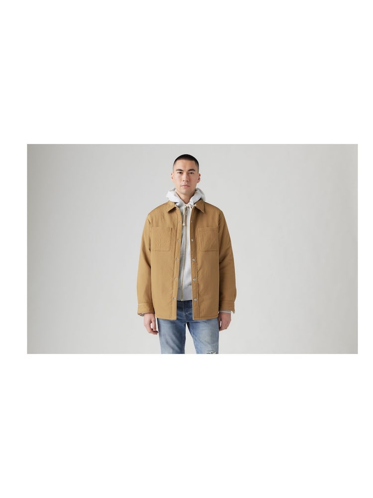 Levi's® Ermine Bryant Padded Reversible 100% Cotton Overshirt - Image 1 of 4