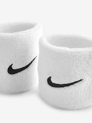 Nike White Swoosh Wristband - Image 3 of 4