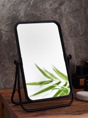 Black Rectangle Dressing Table Vanity Mirror - Image 1 of 3