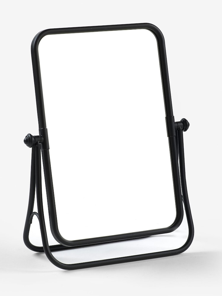 Black Rectangle Dressing Table Vanity Mirror - Image 3 of 3