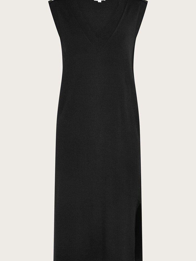 Črna - Monsoon Pleten Tabard pletena jopa - Slika 4 iz 4