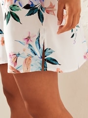 Cream Floral Mini Slip Summer Dress - Image 4 of 6