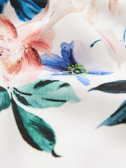 Cream Floral Mini Slip Summer Dress - Image 6 of 6