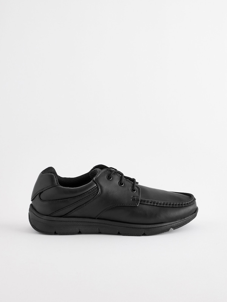 Buy Black Wide Fit Apron Lace Up Shoes from the Next UK online shop