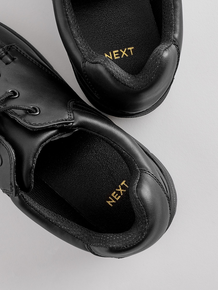 Negro - Corte ancho - Zapatos con cordones y costura en el borde - Imagen 6 de 6