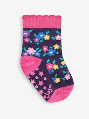 JoJo Maman Bébé Navy 3-Pack Bluebird Socks - Image 2 of 4