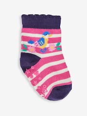JoJo Maman Bébé Navy 3-Pack Bluebird Socks - Image 3 of 4