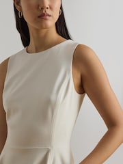 Lauren Ralph Lauren Cream Ponte Sleeveless Dress - Image 5 of 9