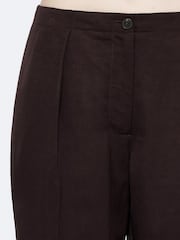 AllSaints Purple Leonie Satin Trousers - Image 4 of 8