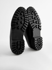 Black Cleated Sole Apron Shoes - Image 7 of 7