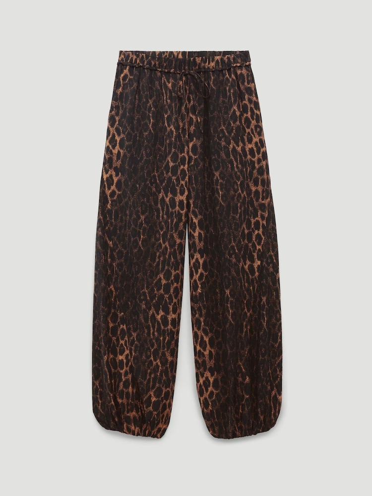 Hush Animal Mako Leopard Balloon Hem Trousers - Image 6 of 6 Hush Animal Mako Leopard Balloon Hem Trousers - Image 6 of 6