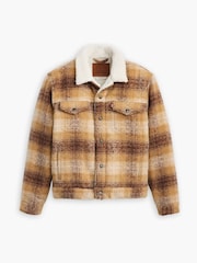 Levi's® Westin Plaid Curry Type III Sherpa Trucker Jacket - Image 5 of 7