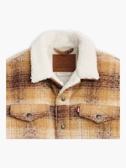 Levi's® Westin Plaid Curry Type III Sherpa Trucker Jacket - Image 6 of 7