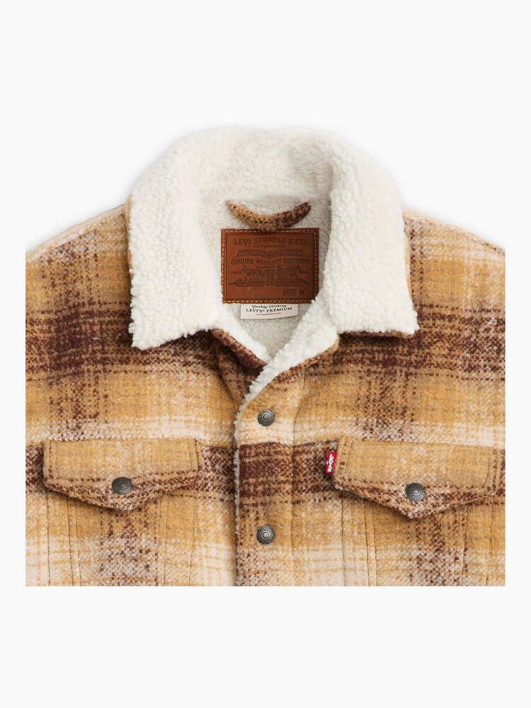 Buy Levi's® Westin Plaid Curry Type III Sherpa Trucker Jacket from