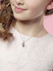 Beaverbrooks Children's Mini B Silver Cross Locket - Image 2 of 3