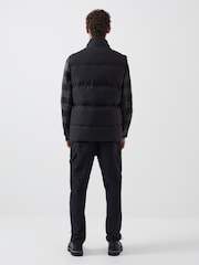 French Connection Black Fleece Funnel Gilet - Image 2 of 3