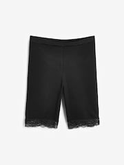 Black Cotton Blend Anti-Chafe Shorts 2 Pack - Image 2 of 5