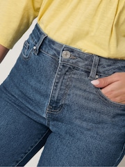 M&Co Blue Straight Leg Boyfriend Jeans - Image 4 of 6