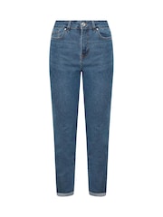 M&Co Blue Straight Leg Boyfriend Jeans - Image 5 of 6