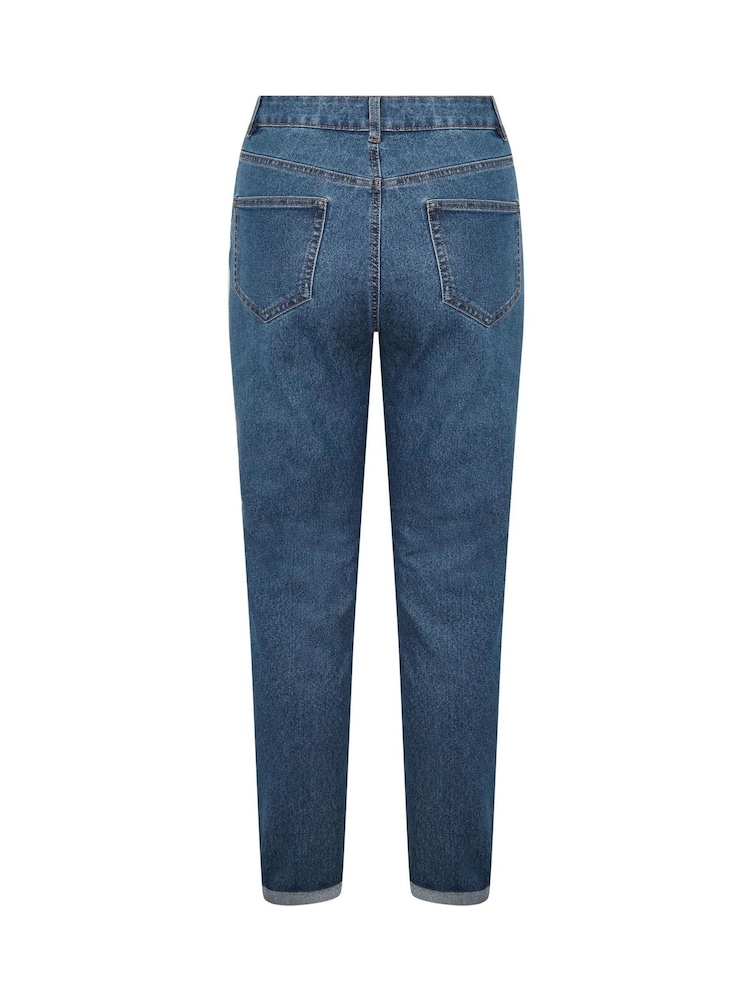 M&Co Blue Straight Leg Boyfriend Jeans - Image 6 of 6 M&Co Blue Straight Leg Boyfriend Jeans - Image 6 of 6