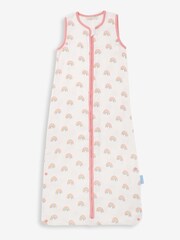 JoJo Maman Bébé Pink Rainbow 1 Tog Toddler Muslin Sleeping Bag - Image 1 of 1