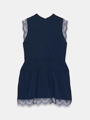 Mint Velvet Blue Lace Detail Playsuit - Image 7 of 7