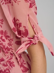 Gina Bacconi Pink Adrienne Shirt Dress - Image 4 of 6