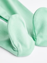 Grün/Blau/Orange - Baby-Schlafanzüge aus 100 % Baumwolle im 3er-Pack (0–2 J.) - Bild 10 von 12
