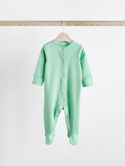 Grün/Blau/Orange - Baby-Schlafanzüge aus 100 % Baumwolle im 3er-Pack (0–2 J.) - Bild 2 von 12