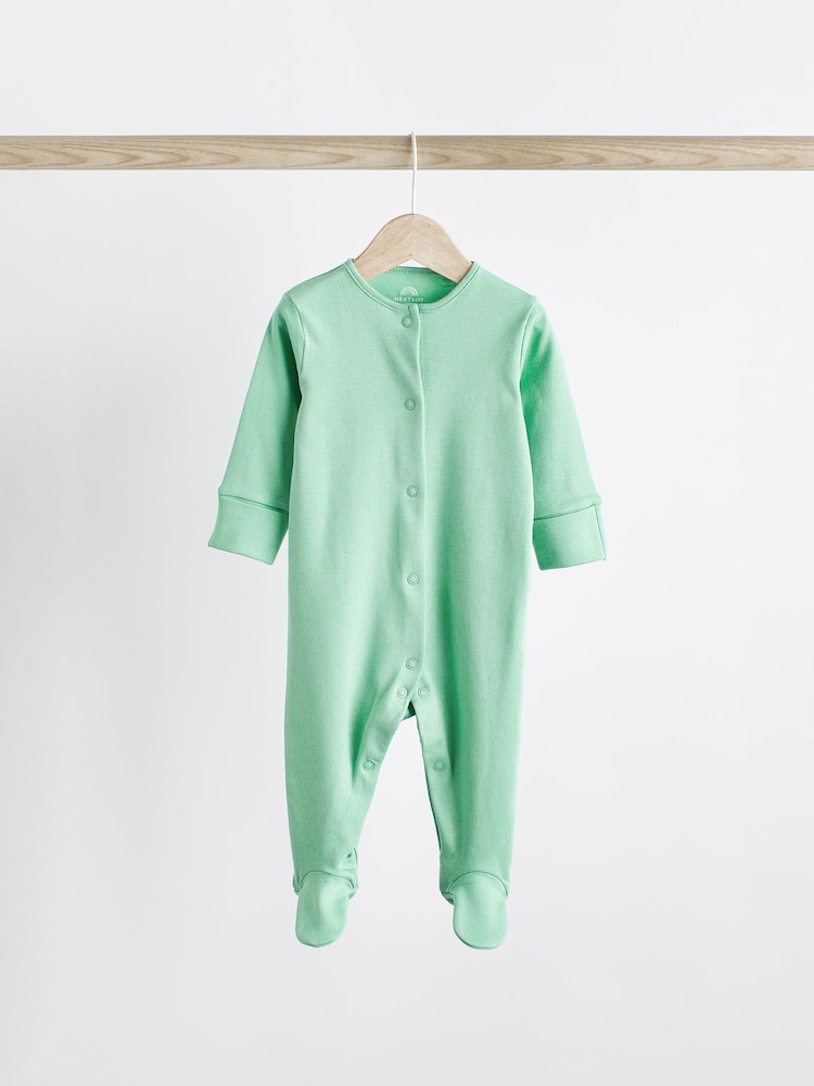 Grün/Blau/Orange - Baby-Schlafanzüge aus 100 % Baumwolle im 3er-Pack (0–2 J.) - Bild 2 von 12 Grün/Blau/Orange - Baby-Schlafanzüge aus 100 % Baumwolle im 3er-Pack (0–2 J.) - Bild 2 von 12