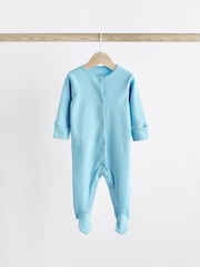 Grün/Blau/Orange - Baby-Schlafanzüge aus 100 % Baumwolle im 3er-Pack (0–2 J.) - Bild 3 von 12