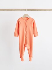 Grün/Blau/Orange - Baby-Schlafanzüge aus 100 % Baumwolle im 3er-Pack (0–2 J.) - Bild 4 von 12