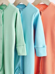 Grün/Blau/Orange - Baby-Schlafanzüge aus 100 % Baumwolle im 3er-Pack (0–2 J.) - Bild 6 von 12