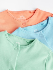 Grün/Blau/Orange - Baby-Schlafanzüge aus 100 % Baumwolle im 3er-Pack (0–2 J.) - Bild 7 von 12