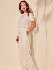 Myleene Klass White 100% Cotton T-Shirt - Image 2 of 3