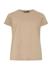 Yours Curve Brown/Beige/Green Core T-Shirts 3 Pack - Image 7 of 8