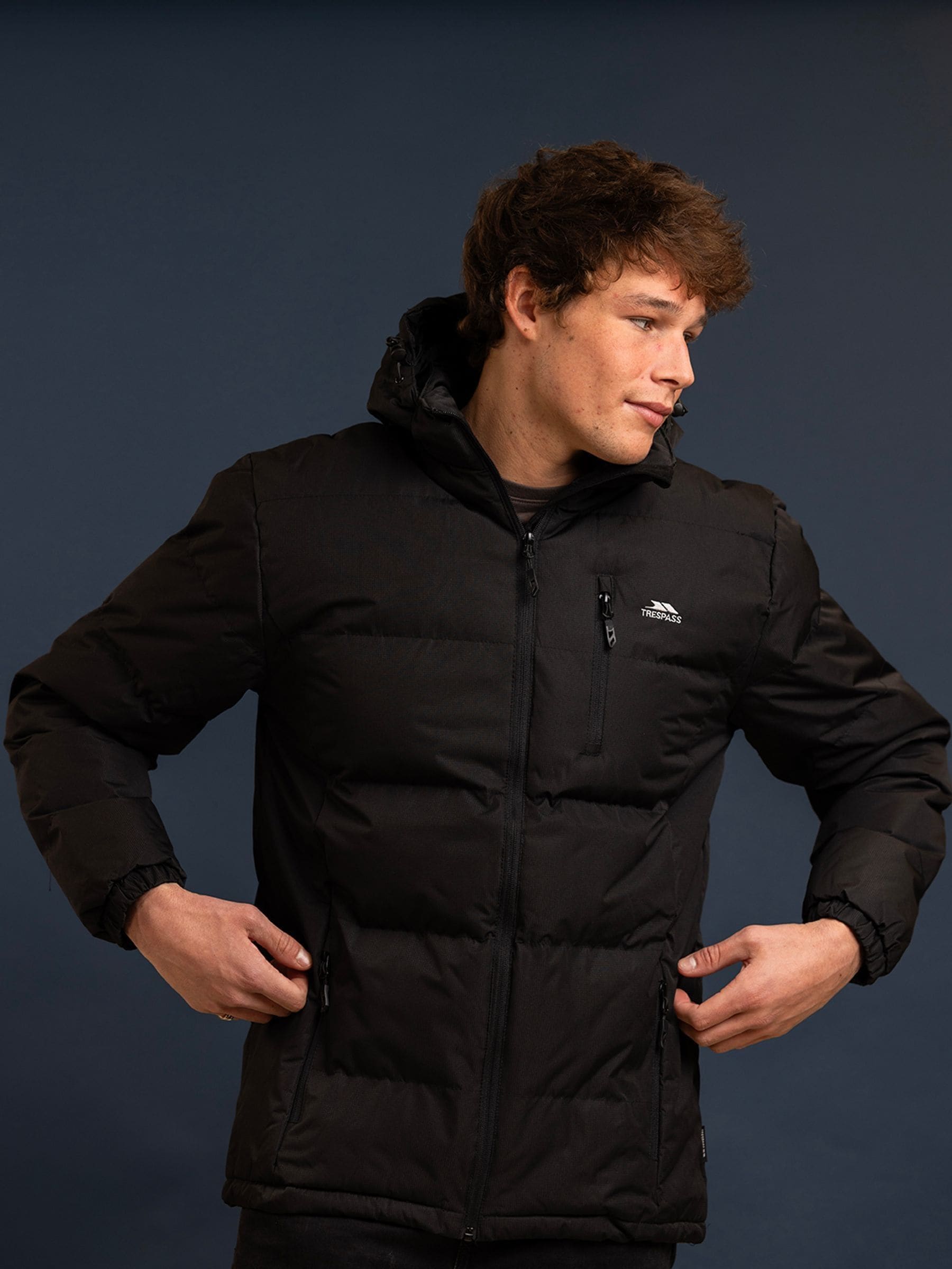 ジャケット・アウター intimite Padded Jacket Buy Trespass Black Clip Padded Jacket from Next USA