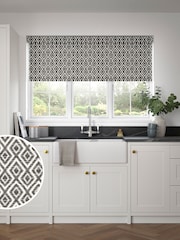 Grey Diamond Geo Made to Measure Roller Blind - Image 1 of 6