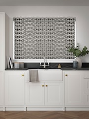 Grey Diamond Geo Made to Measure Roller Blind - Image 2 of 6