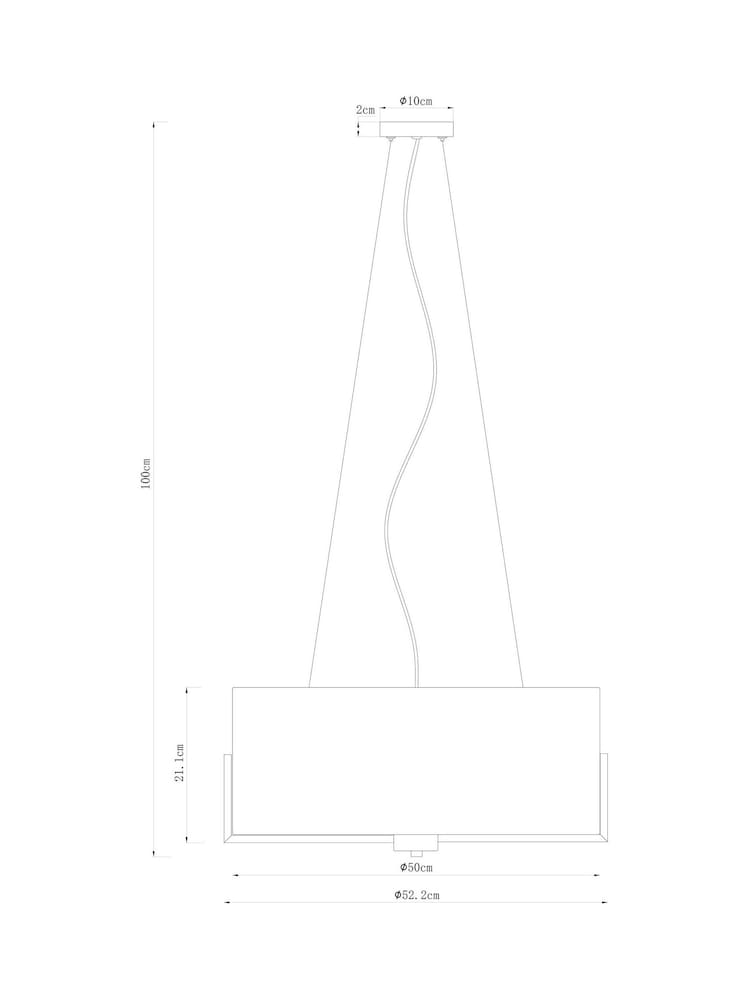 Chrome Moderna 4 Light Chandelier Light - Image 3 of 3