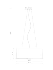 Chrome Moderna 4 Light Chandelier Light - Image 4 of 4