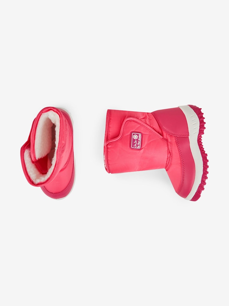 JoJo Maman Bébé Fuchsia Cosy Snow Boots - Image 4 of 4