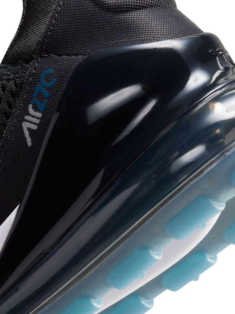 Nike Blue/Black Air Max 270 Trainers - Image 11 of 11 Nike Blue/Black Air Max 270 Trainers - Image 11 of 11