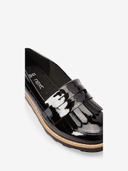 Black Patent Wide Fit (G) School Tassel Loafers - Image 9 of 10